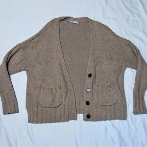 Arizona Jean Company Tan Button-Up Cardigan